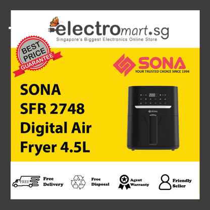 SONA SFR 2748 Digital Air Fryer 4.5L