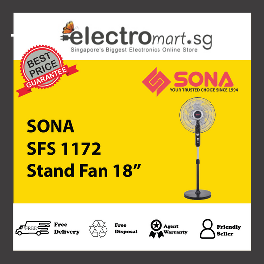 SONA SFS 1172 18IN STAND FAN