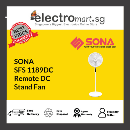 SONA SFS 1189DC 3 -In-1 Remote DC Stand Fan