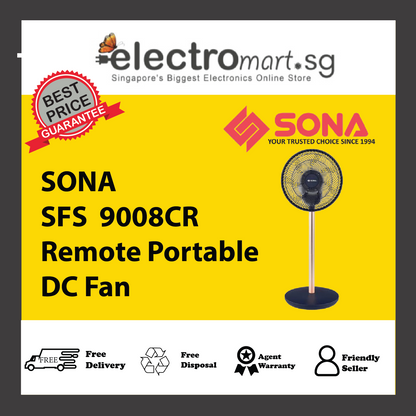 SONA SFS  9008CR 3 -In-1 Remote Portable DC 12"