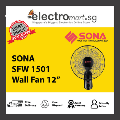 SONA SFW 1501 Wall Fan 12”