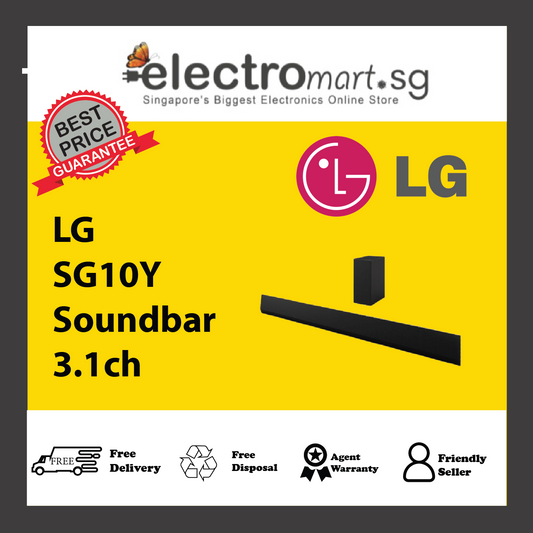 LG SG10Y Soundbar 3.1ch Dolby Atmos, AI Room Calibration Pro