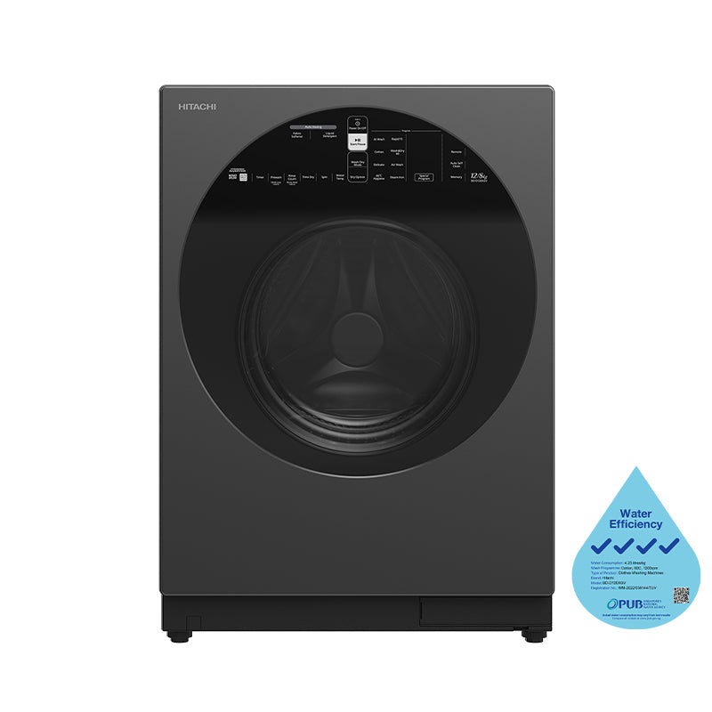 Hitachi BD-D120XGV Front Load Washer Dryer 12KG/8KG