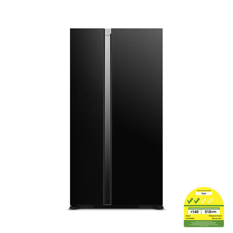 HITACHI R-S700PMS0 Side-By-Side Door Refrigerator 595L