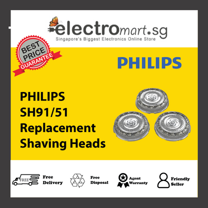 PHILIPS SH91/51 Replacement Shaving Heads