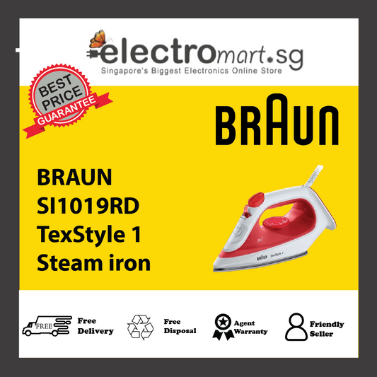 BRAUN SI1019RD TexStyle 1 Steam iron
