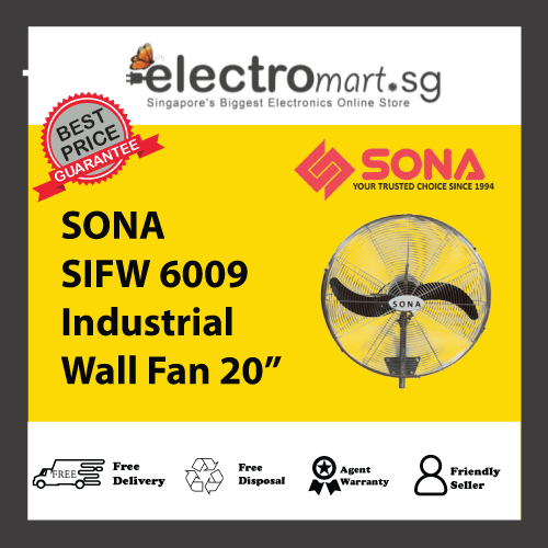 SONA SIFW 6009 Industrial Wall Fan 20”