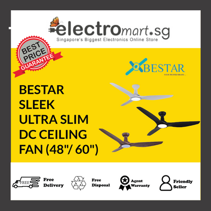 BESTAR SLEEK 48"/60” Ceiling Fan
