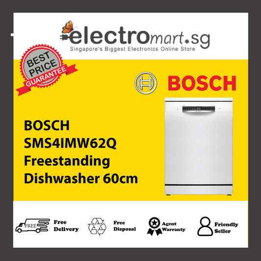 BOSCH SMS4IMW62Q Freestanding Dishwasher 60cm