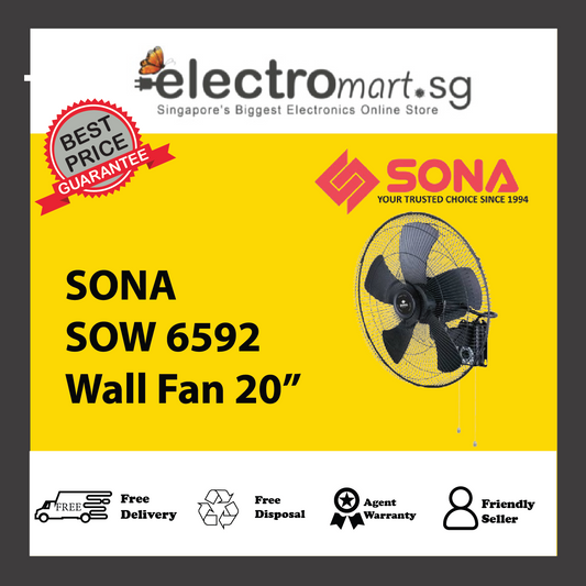 SONA SOW 6592 Power Wall Fan 20"