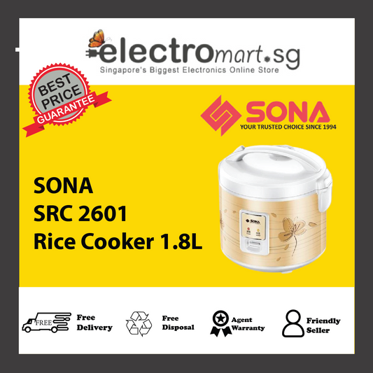 SONA SRC 2601 Rice Cooker 1.8L