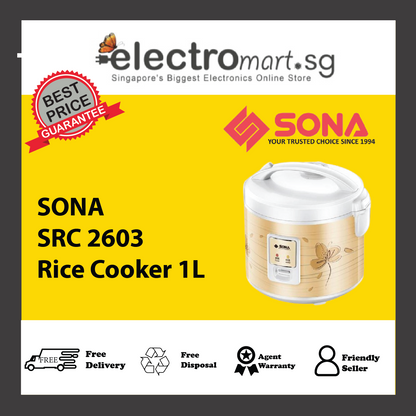 SONA SRC 2603 Rice Cooker 1L