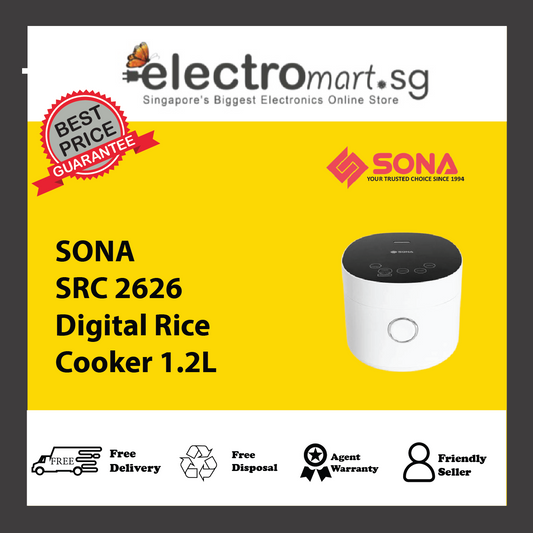 SONA SRC 2626 Digital Rice Cooker 1.2L