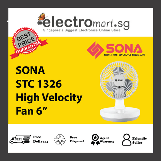 SONA STC 1326 High Velocity Fan 6”
