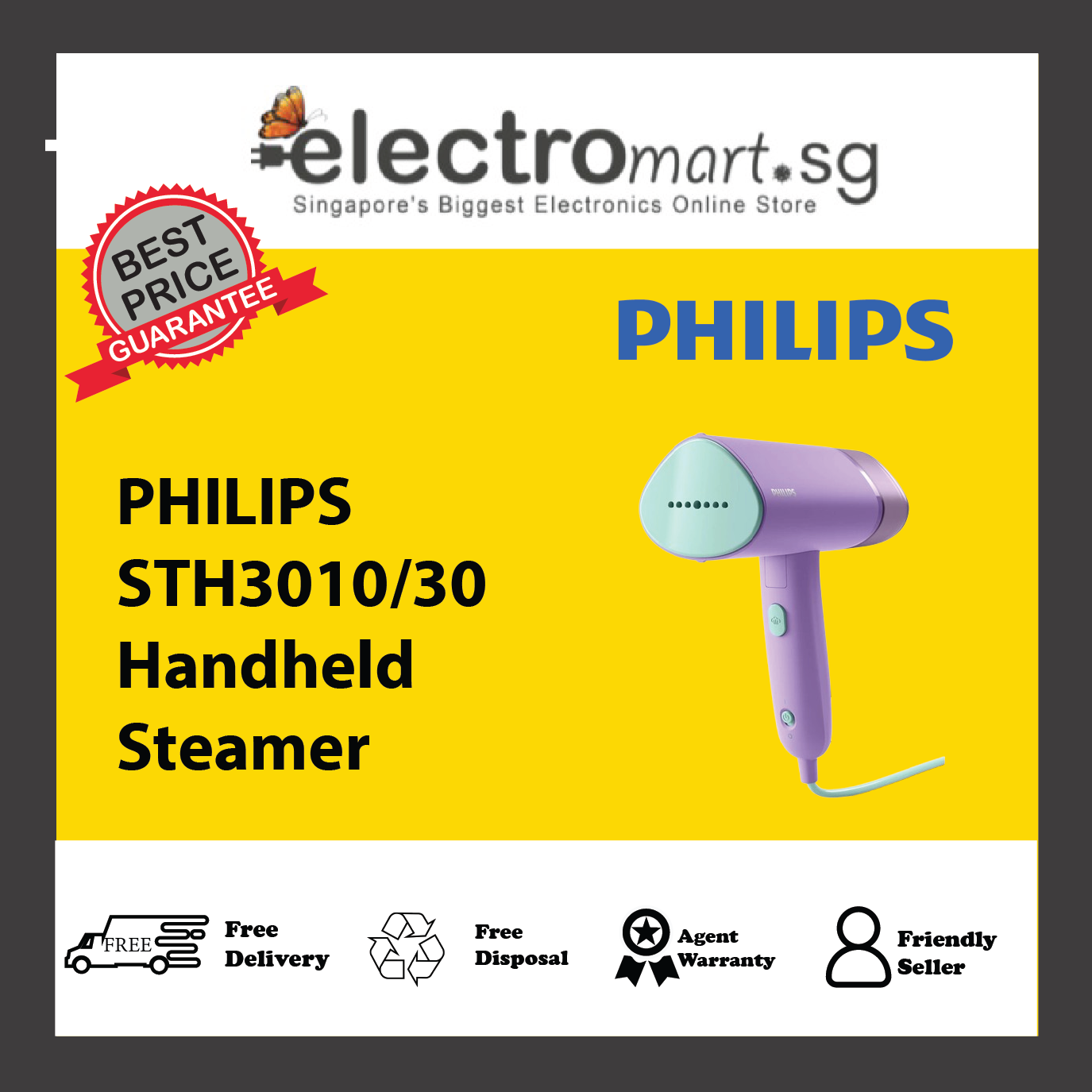 PHILIPS STH3010/30 Handheld Steamer