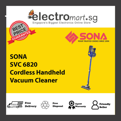 SONA SVC 6820 Cordless Handheld Vacuum Cleaner
