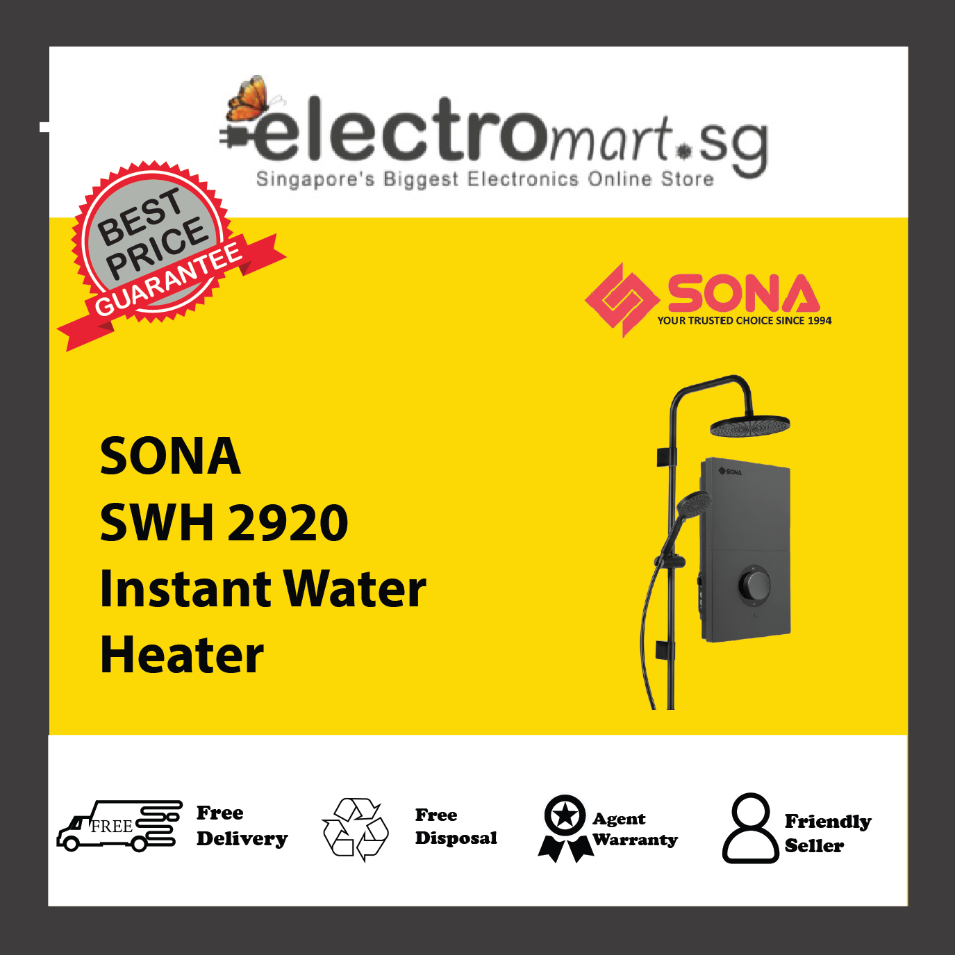 SONA SWH 2920 Instant Water Heater