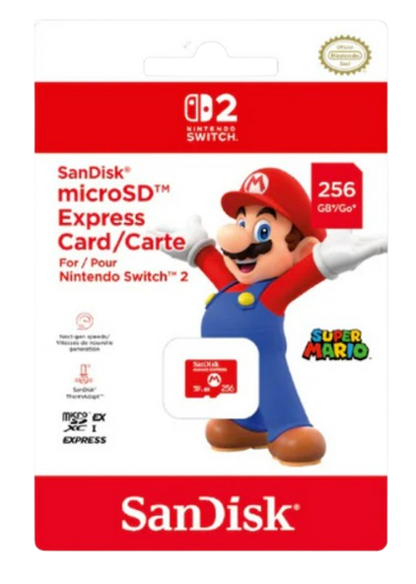 Nintendo Switch 2 SanDisk MicroSDTM Express Card 256GB