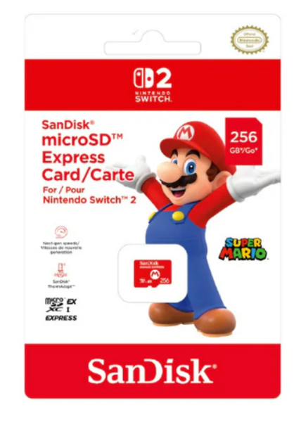 Nintendo Switch 2 SanDisk MicroSDTM Express Card 256GB