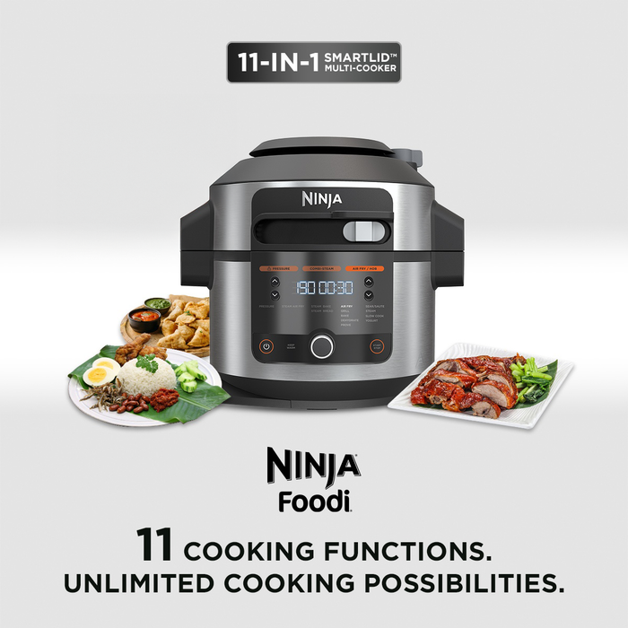 SharkNinja OL550SM 11-in-1 SmartLid Multi-Cooker
