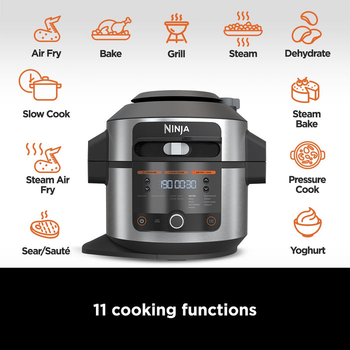 SharkNinja OL550SM 11-in-1 SmartLid Multi-Cooker