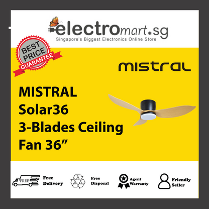 MISTRAL Solar36 3-Blades Ceiling Fan 36”