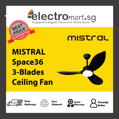 MISTRAL Space36 3-Blades Ceiling Fan
