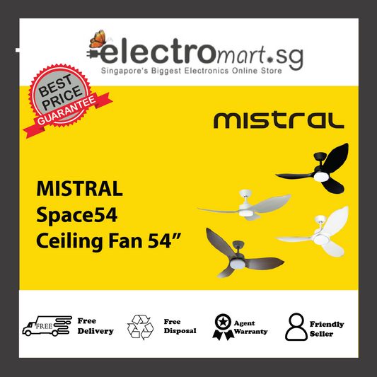 MISTRAL Space54 Ceiling Fan 54”