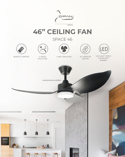 (Installation Available) Mistral Ceiling Fan Space 36 / 46 / 54 PROMO 1st May - 31st May 2026