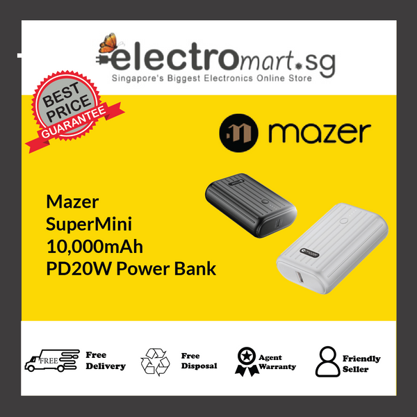 Mazer SuperMini 10,000mAh PD20W Power Bank