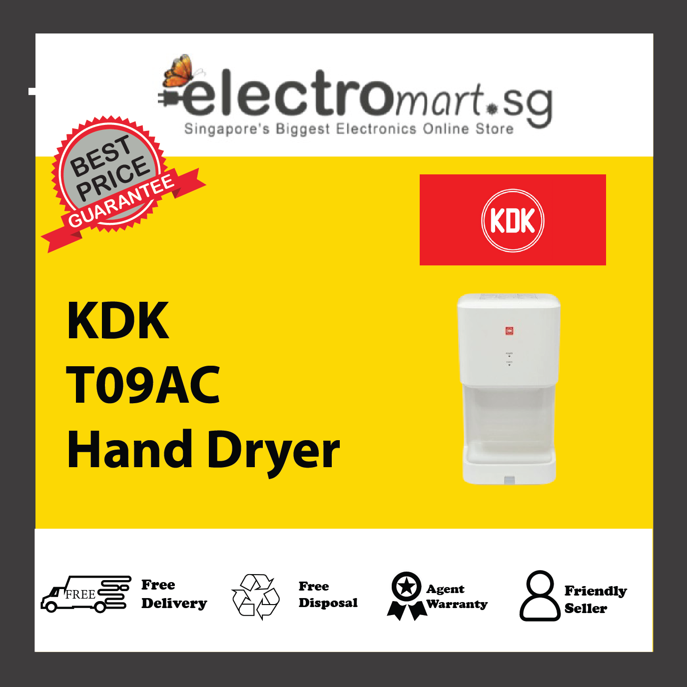 KDK T09AC Hand Dryer