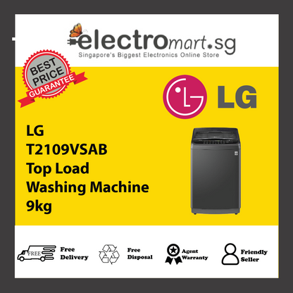 LG T2109VSAB Top Load Washing Machine 9kg