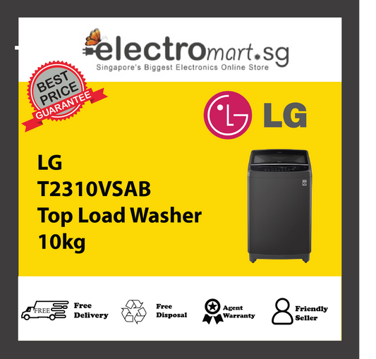 LG T2310VSAB Top Load Washer 10kg