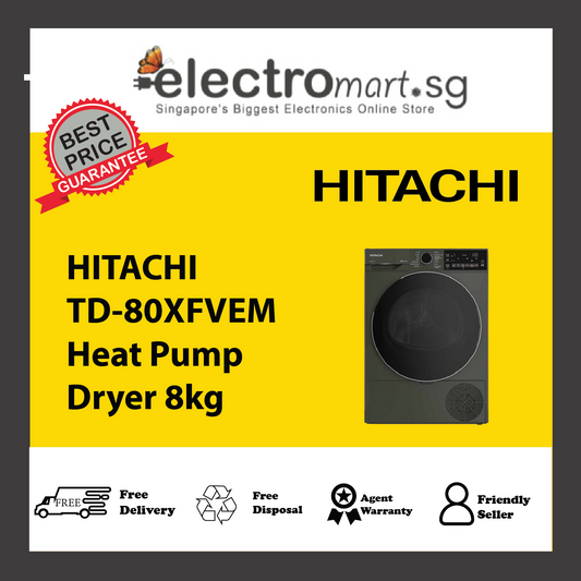 HITACHI TD-80XFVEM Heat Pump Dryer 8kg