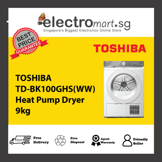 TOSHIBA TD-BK100GHS(WW) Heat Pump Dryer 9kg