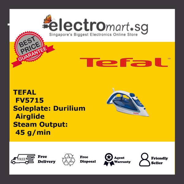 TEFAL FV5715 STEAM IRON EASYGLISS 2 2400WATT