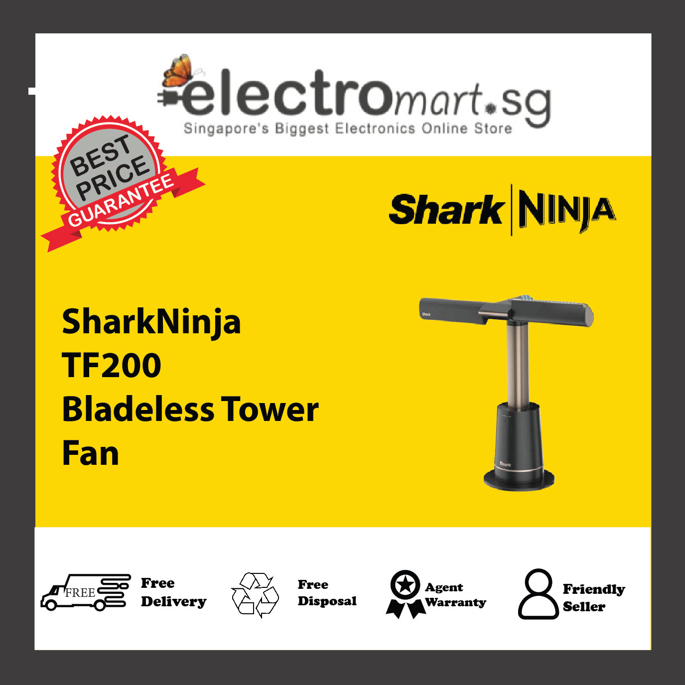 SharkNinja TF200 Bladeless Tower Fan