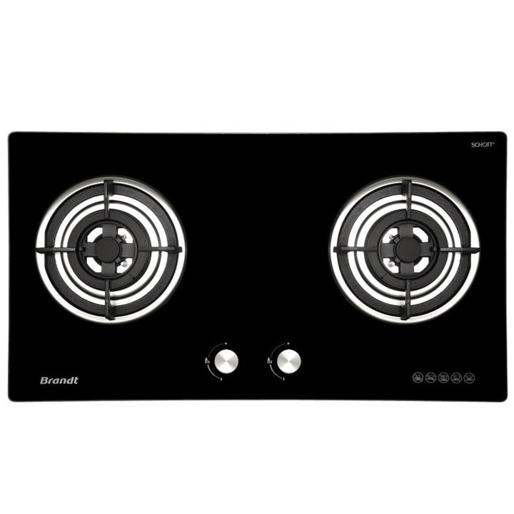 BRANDT TG2282BBP/BBL (Battery Ignition) 2 Burners Gas Hob 80cm