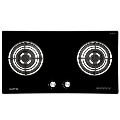 BRANDT TG2282BBP/BBL (Battery Ignition) 2 Burners Gas Hob 80cm