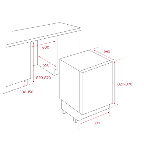 TEKA TGI2 120 D Built-under Mini Freezer 96L