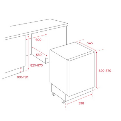TEKA TGI2 120 D Built-under Mini Freezer 96L