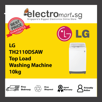 LG 10KG TOP LOAD WASHING MACHINE TURBOWASH3D™ TH2110DSAW