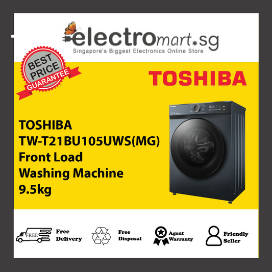 TW-T21BU105UWS(MG) Front Load Washing Machine 9.5kg