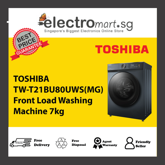 TOSHIBA TW-T21BU80UWS(MG) Front Load Washing Machine 7kg
