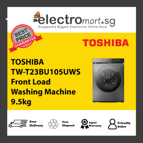 TOSHIBA TW-T23BU105UWS Front Load Washing Machine 9.5kg