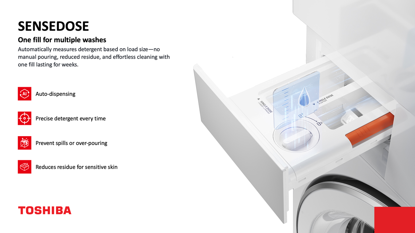 Toshiba TW-T40BZP110MWS(WT)+TD-T40BS90HWS(WT) Frontload Washer/Dryer Station 10/8kg