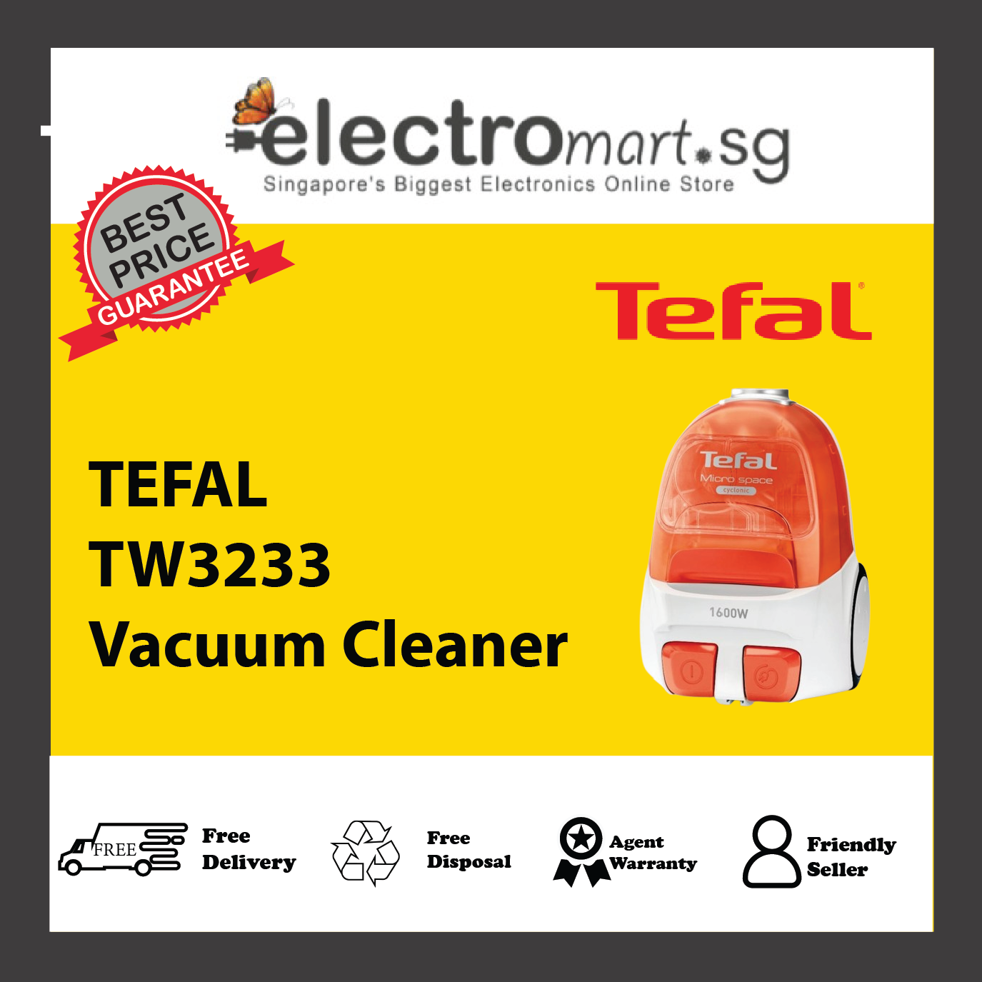TEFAL TW3233 Vacuum Cleaner