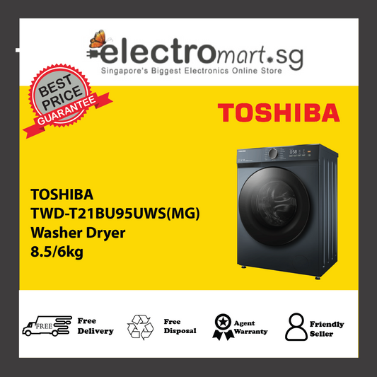 TOSHIBA TWD‑T21BU95UWS Washer & Dryer  Combo 8.5/6kg