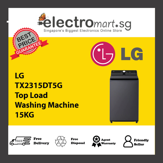 LG TX2315DT5G Top Load Washing Machine 15KG