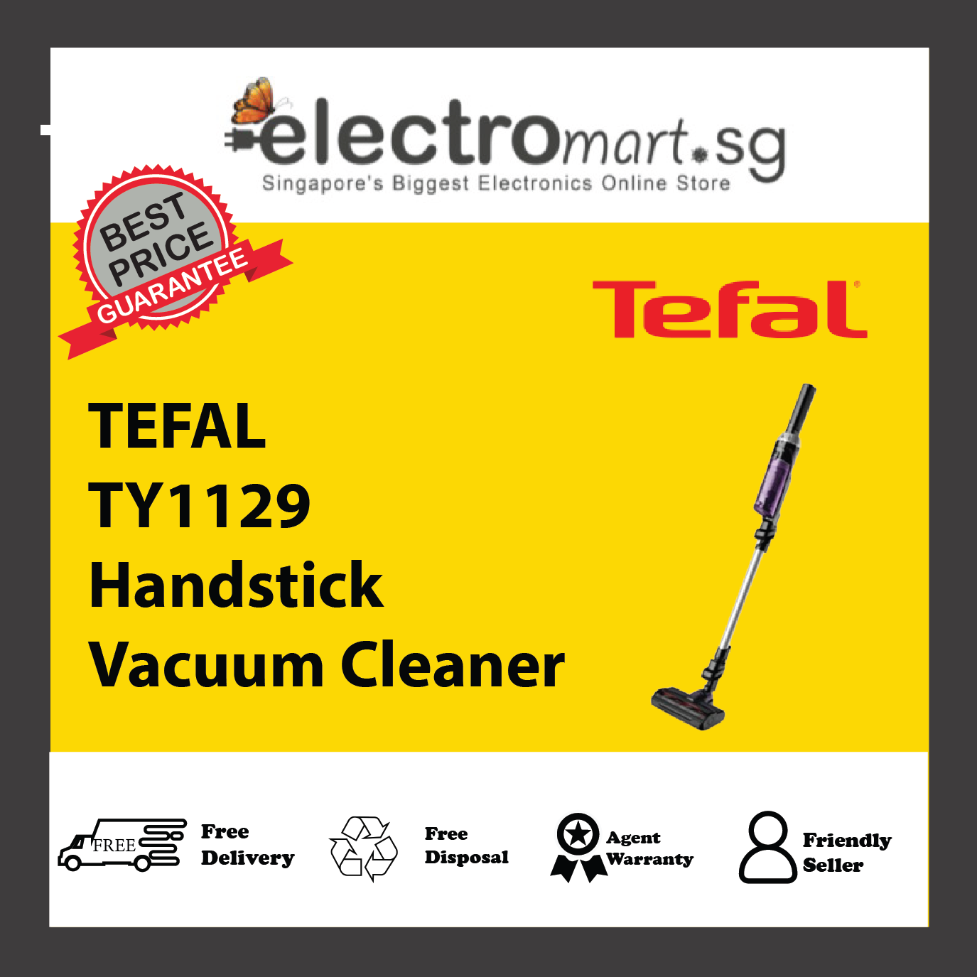 TEFAL TY1129 Handstick Vacuum Cleaner